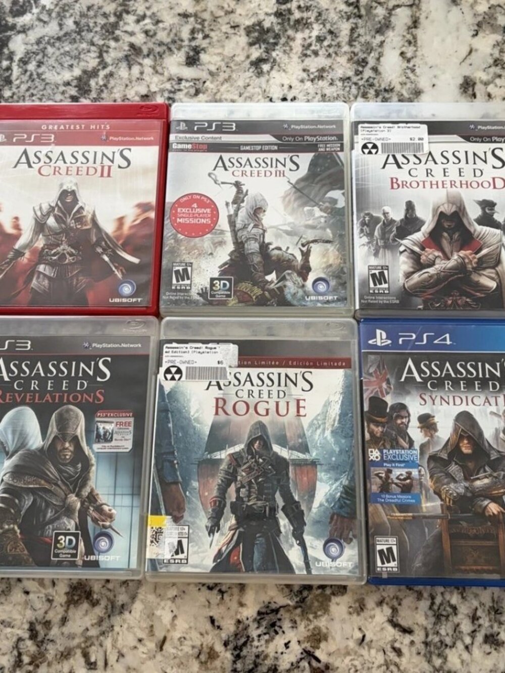 Assassins Creed PS3 PS4 Lot AC2 No Manual